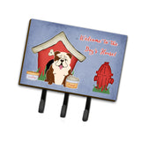 Caroline'S Treasures Dog House Collection English Bulldog Brindle White Leash Or Key Holder Bb2875Th68, Triple, Multicolor