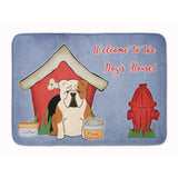 Caroline'S Treasures Dog House English Bulldog Fawn White Floor Mat, 19 X 27, Multicolor
