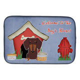 Caroline'S Treasures Dog House Collection Dachshund Chocolate Dish Drying Mat, 14 X 21