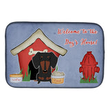 Caroline'S Treasures Dog House Collection Dachshund Black Tan Dish Drying Mat, 14 X 21