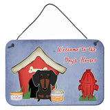Caroline'S Treasures Dog House Collection Dachshund Black Tan Wall Or Door Hanging Prints Bb2886Ds812, 8Hx12W