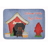 Caroline'S Treasures Dog House Dachshund Black Tan Floor Mat, 19 X 27, Multicolor