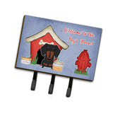 Caroline'S Treasures Dog House Collection Dachshund Black Tan Leash Or Key Holder Bb2886Th68, Triple
