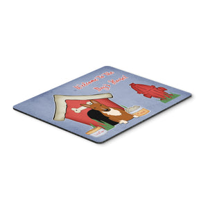 Caroline'S Treasures Dog House Collection Bull Terrier Red Mouse Pad, Multicolor, 7.75X9.25 (Bb2888Mp)