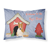 Caroline'S Treasures Dog House Collection Bull Terrier Red White Fabric Standard Pillowcase Bb2889Pillowcase, Multicolor