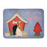 Caroline'S Treasures Dog House Bull Terrier Red White Floor Mat, 19 X 27, Multicolor
