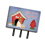 Caroline'S Treasures Dog House Collection Bull Terrier Red White Leash Or Key Holder Bb2889Th68, Triple, Multicolor