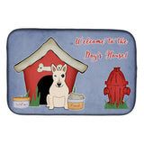 Caroline'S Treasures Dog House Collection Bull Terrier White Dish Drying Mat, 14 X 21