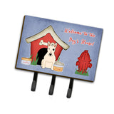 Caroline'S Treasures Dog House Collection Bull Terrier White Leash Or Key Holder Bb2892Th68, Triple