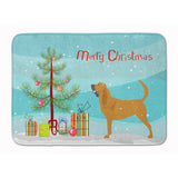 Caroline'S Treasures Bloodhound Merry Christmas Tree Floor Mat, 19 X 27, Multicolor