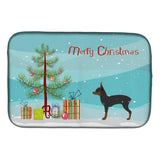 Caroline'S Treasures Toy Fox Terrier Tree Dish Drying Mat, 14 X 21