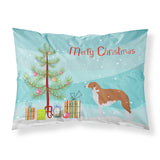 Caroline'S Treasures Christmas Tree Borzoi Russian Greyhound Merry Fabric Standard Pillowcase Bb2917Pillowcase