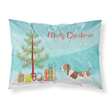 Caroline'S Treasures Christmas Tree Basset Hound Merry Fabric Standard Pillowcase Bb2920Pillowcase