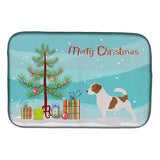 Caroline'S Treasures Jack Russell Terrier Merry Christmas Tree Dish Drying Mat, 14 X 21, Multicolor