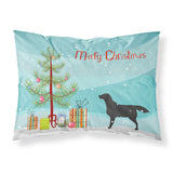 Caroline'S Treasures Christmas Tree Black Labrador Retriever Merry Fabric Standard Pillowcase Bb2926Pillowcase