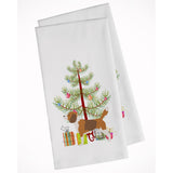 Beagle Merry Christmas Tree White Kitchen Towel Set Of 2