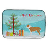 Caroline'S Treasures Central Asian Shepherd Dog Merry Christmas Tree Dish Drying Mat, 14 X 21, Multicolor