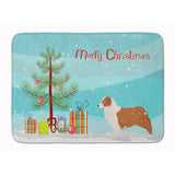 Caroline'S Treasures Australian Shepherd Dog Christmas Tree Floor Mat, 19 X 27, Multicolor