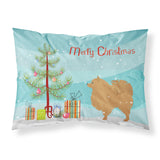 Caroline'S Treasures Christmas Tree Pomeranian Merry Fabric Standard Pillowcase Bb2960Pillowcase