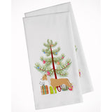 Staffordshire Bull Terrier Merry Christmas Tree White Kitchen Towel Set Of 2