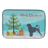 Caroline'S Treasures Portuguese Water Dog Merry Christmas Tree Dish Drying Mat, 14 X 21