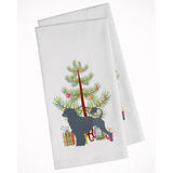 Portuguese Water Dog Merry Christmas Tree White Kitchen Towel Set Of 2