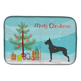Caroline'S Treasures Dane Merry Christmas Tree Dish Drying Mat, 14 X 21