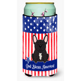 Caroline'S Treasures Bb3004Tbc Patriotic Usa French Bulldog Brindle Tall Boy Hugger Cold-Beverage-Koozies, Multicolor