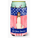 Caroline'S Treasures Bb3018Tbc Patriotic Usa Borzoi Tall Boy Hugger Cold-Beverage-Koozies, Multicolor
