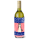 Caroline'S Treasures Bb3020Literk Usa West Siberian Laika Spitz Wine Bottle Hugger Cold-Beverage-Koozies, 750 Ml, Multicolor