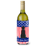 Caroline'S Treasures Bb3021Literk Usa Black Russian Terrier Wine Bottle Hugger Cold-Beverage-Koozies, 750 Ml, Multicolor