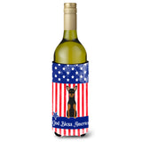 Caroline'S Treasures Bb3023Literk Patriotic Usa Manchester Terrier Wine Bottle Hugger Cold-Beverage-Koozies, 750 Ml, Multicolo