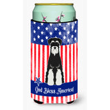 Caroline'S Treasures Bb3028Tbc Usa Standard Schnauzer Salt And Pepper Tall Boy Hugger Cold-Beverage-Koozies, Multicolor