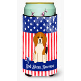 Caroline'S Treasures Bb3035Tbc Patriotic Usa Beagle Tricolor Tall Boy Hugger Cold-Beverage-Koozies, Multicolor