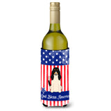Caroline'S Treasures Bb3039Literk Patriotic Usa Swiss Hound Wine Bottle Hugger Cold-Beverage-Koozies, 750 Ml, Multicolor