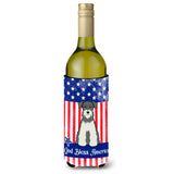 Caroline'S Treasures Bb3049Literk Miniature Schanuzer Salt Pepper Wine Bottle Hugger Cold-Beverage-Koozies, 750 Ml, Multicolor