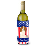 Caroline'S Treasures Bb3053Literk Patriotic Usa Cavalier Spaniel Wine Bottle Hugger Cold-Beverage-Koozies, 750 Ml, Multicolor,
