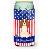 Caroline'S Treasures Bb3053Tbc Patriotic Usa Cavalier Spaniel Tall Boy Hugger Cold-Beverage-Koozies, Multicolor