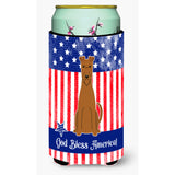 Caroline'S Treasures Bb3057Tbc Patriotic Usa Irish Terrier Tall Boy Hugger Cold-Beverage-Koozies, Multicolor