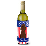 Caroline'S Treasures Bb3058Literk Usa Irish Water Spaniel Wine Bottle Hugger Cold-Beverage-Koozies, 750 Ml, Multicolor