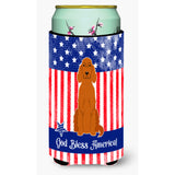 Caroline'S Treasures Bb3059Tbc Patriotic Usa Irish Setter Tall Boy Hugger Cold-Beverage-Koozies, Multicolor