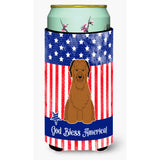 Caroline'S Treasures Bb3077Tbc Patriotic Usa Briard Brown Tall Boy Hugger Cold-Beverage-Koozies, Multicolor