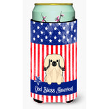 Caroline'S Treasures Bb3101Tbc Patriotic Usa Pekingnese Cream Tall Boy Hugger Cold-Beverage-Koozies, Multicolor