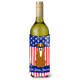 Caroline'S Treasures Bb3111Literk Patriotic Usa Flashy Fawn Boxer Wine Bottle Hugger Cold-Beverage-Koozies, 750 Ml, Multicolor