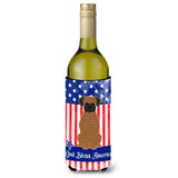 Caroline'S Treasures Bb3112Literk Patriotic Usa Brindle Boxer Wine Bottle Hugger Cold-Beverage-Koozies, 750 Ml, Multicolor