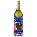 Caroline'S Treasures Bb3123Literk Usa Wire Haired Dachshund Dapple Wine Bottle Hugger Cold-Beverage-Koozies, 750 Ml, Multicolo