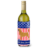 Caroline'S Treasures Usa Patriotic Bloodhound Wine Bottle Beverage Insulator Hugger, 750 Ml, Multicolor