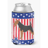 Caroline'S Treasures Usa Patriotic Welsh Terrier Can Or Bottle Hugger Bb3285Cc, Can Hugger, Multicolor
