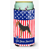 Caroline'S Treasures Usa Patriotic Welsh Terrier Tall Boy Beverage Insulator Hugger, Multicolor