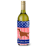 Caroline'S Treasures Iusa Patriotic Rash Setter Wine Bottle Beverage Insulator Hugger, 750 Ml, Multicolor